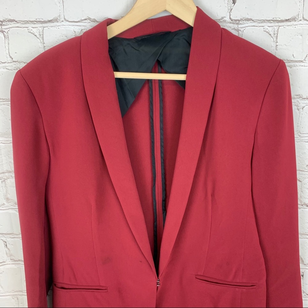 Rag & Bone Womens Blazer Store Exclusive Red 10 - Picture 2 of 6